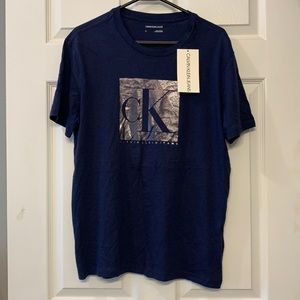 Men's Dark Blue Calvin Klein Tee